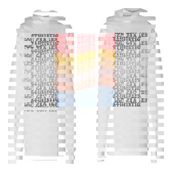 South China Tiger Groovy Retro Long Sleeve T-Shirt | Mazezy