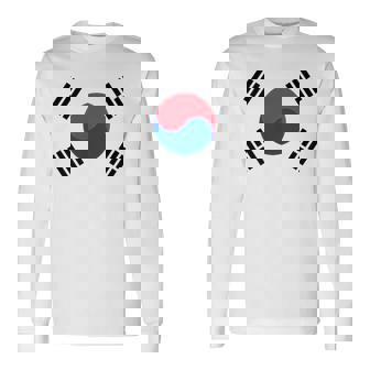 South Korea Korean National Flageoul 長袖Tシャツ - Kawaiitshirt