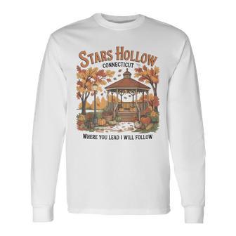 Stars Hollow Where You Lead I Will Follow Autumn Vintage Long Sleeve T-Shirt | Seseable FR
