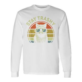 Stay-Trashy Raccoon Feral Cute Trash-Panda Toddler Long Sleeve T-Shirt - Thegiftio UK