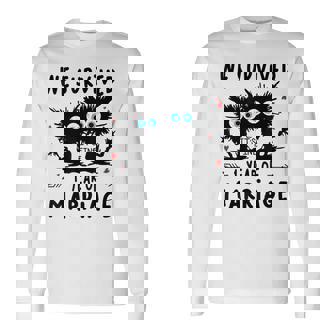 We Survived 1 Years Of Marriage Anniversary Humor Survival Long Sleeve T-Shirt | Mazezy