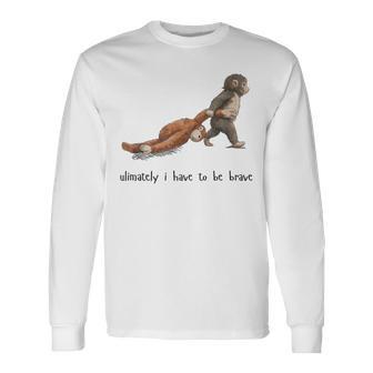 Team Punch Monkey Support Squad Graphic Long Sleeve T-Shirt - Thegiftio UK