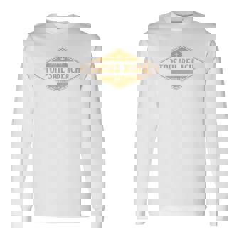 Topsail Beach North Carolina Souvenir Vacation Vintage Badge Long Sleeve T-Shirt | Mazezy