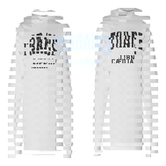 Torrance California Ca ビンテージ アスレチック スポーツデザイン 長袖Tシャツ - Kawaiitshirt