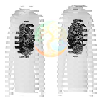Tree Of Life Yin Yang Long Sleeve T-Shirt - Thegiftio
