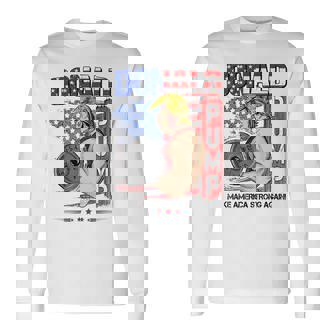 Trump Donald Pump Make Americatrong Again 長袖Tシャツ - Kawaiitshirt