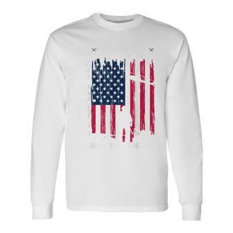 Us Flag Support Military I Wear Red On Fridays Long Sleeve T-Shirt - Thegiftio UK