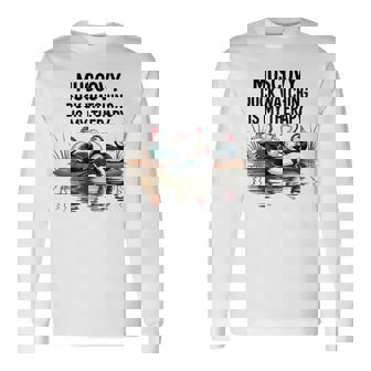 Waterfowl Birdwatching Nature Art For Muscovy Duck Lovers Long Sleeve T-Shirt | Mazezy