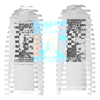 We Wear Blue Australian Shepherd Dog Diabetes Awareness Hope Long Sleeve T-Shirt | Mazezy