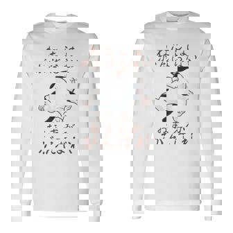 「わたしはがんばらない おまえががんばれ」 猫 ネコ好き 面白い 筆文字 ユーモア満点 おもしろ プリント 長袖Tシャツ - Kawaiitshirt