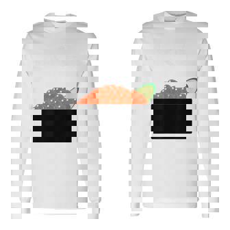 【いくら】イクラ 寿司 おすし 軍艦巻き 可愛い おもしろ 面白い 鮭 魚卵 料理 文字 ネタ ウケ狙い 文字入り 変な 長袖Tシャツ - Kawaiitshirt