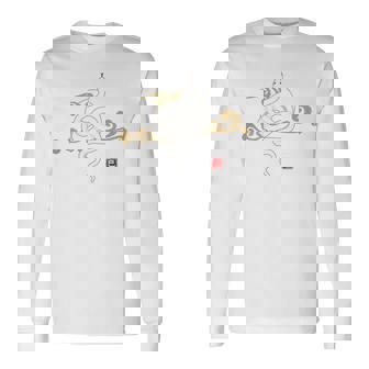 【背面デザイン】和風白蛇デザイン、2025年干支、縁起の良い 長袖Tシャツ - Kawaiitshirt