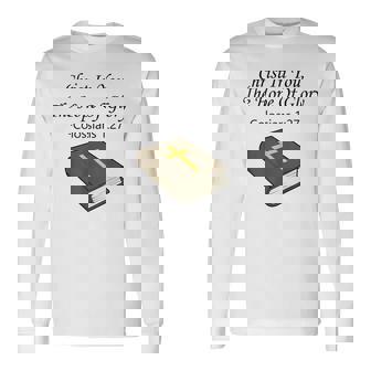 あなたの中のキリスト 聖書箇条 キリスト教 イエス・キリスト 長袖Tシャツ - Kawaiitshirt