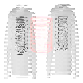 さば缶詰 長袖Tシャツ - Kawaiitshirt