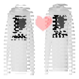 アイ・ラブ・アンナ 長袖Tシャツ - Kawaiitshirt