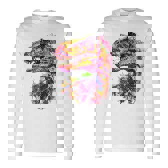 アロサウルス 恐竜モチーフ イラスト アロサウルス 長袖Tシャツ - Kawaiitshirt