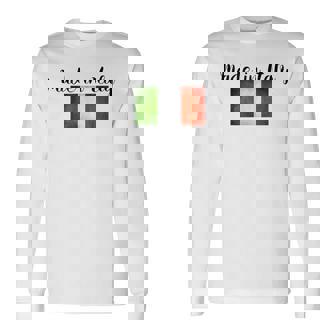 イタリア製イタリア国旗シャツ。 長袖Tシャツ - Kawaiitshirt