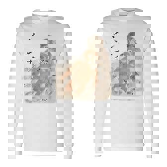 オランウータンのぬいぐるみ。 長袖Tシャツ - Kawaiitshirt