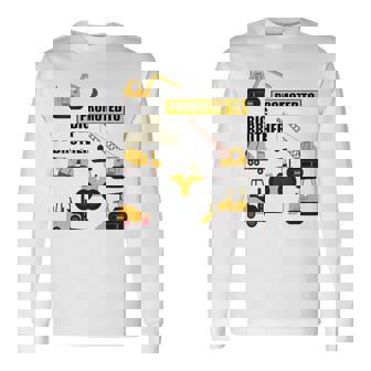 キッズ Big Brother ブルドーザーフォークリフトショベルに昇進。 長袖Tシャツ - Kawaiitshirt