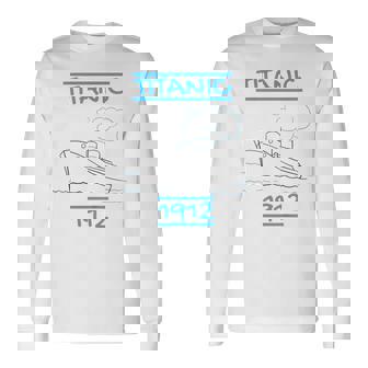 キッズ タイタニック キッズ 帆船 ヴィンテージ クルーズ ベッセル 1912 長袖Tシャツ - Kawaiitshirt