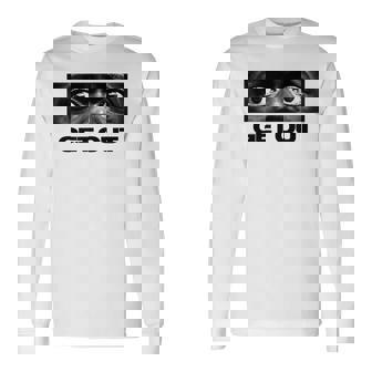 ゲット・アウト・アイズ 長袖Tシャツ - Kawaiitshirt