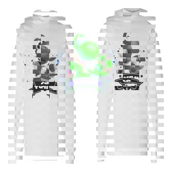 ザ・スーパーマリオギャラクシー・ムービー Yoshi Champion 長袖tシャツ 長袖Tシャツ - Kawaiitshirt