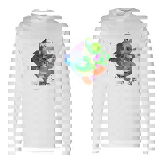 ザ・スーパーマリオギャラクシー・ムービーyoshi In Action 長袖Tシャツ - Kawaiitshirt