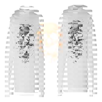 スカルバックプリント。 長袖Tシャツ - Kawaiitshirt