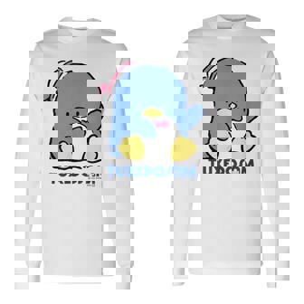 タキシードサム おすわり ライトカラー 長袖Tシャツ - Kawaiitshirt