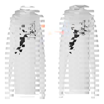 ダンキングダビングキムジョンウン北朝鮮バスケットボール 長袖Tシャツ - Kawaiitshirt