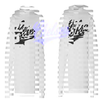 チェルシー ロンドン イングランド バーシティ スクリプト クラシック スポーツ ジャージ 長袖Tシャツ - Kawaiitshirt