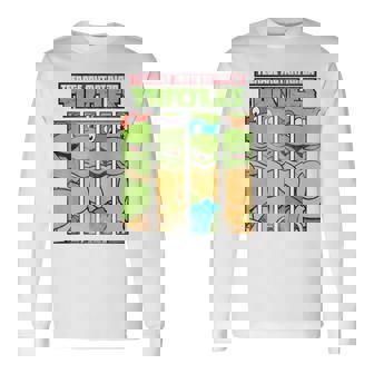 ティーンエイジ・ミュータント・ニンジャ・タートルズ フェイスパネル グラフィックtシャツ 長袖Tシャツ - Kawaiitshirt