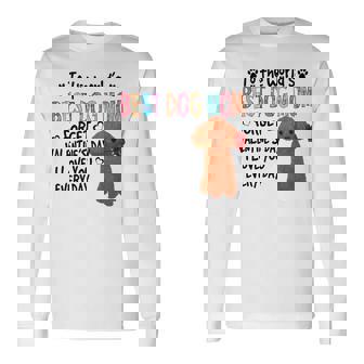 トイプードル最高の犬ママバレンタインデー面白い犬の恋人 長袖tシャツ 長袖Tシャツ - Kawaiitshirt