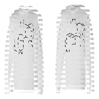 ニコチンの化学構造 長袖Tシャツ - Kawaiitshirt