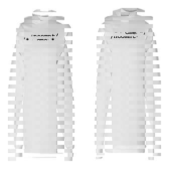 ノーコメントプログラマーtシャツ 長袖Tシャツ - Kawaiitshirt