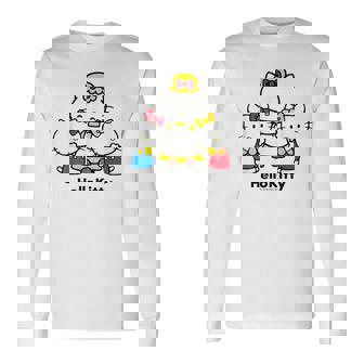 ハローキティ Usデザイン かぞく 長袖Tシャツ - Kawaiitshirt