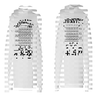 バイナリコーディングプログラミング 1110 バイナリコード 長袖Tシャツ - Kawaiitshirt