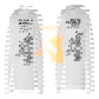バセンジーママ犬愛好家 長袖Tシャツ - Kawaiitshirt
