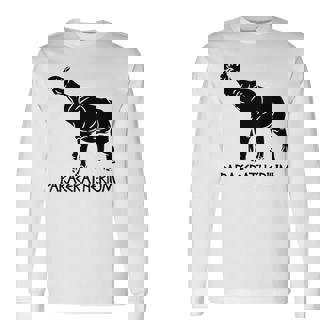 パラケラテリウム 絶滅動物 サイ 古生物学 長袖Tシャツ - Kawaiitshirt