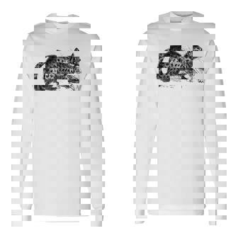 パームシベット アニマルプリント 長袖Tシャツ - Kawaiitshirt