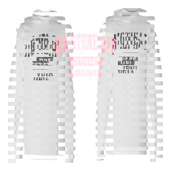 ビッグストーンギャップ バージニアバージニアva ヴィンテージスポーツデザイン レッドデザイン 長袖Tシャツ - Kawaiitshirt