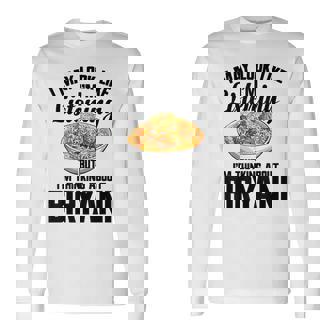 ビリヤニ マサラ パキスタン フードペースト ハンディポット ビリヤニ 長袖Tシャツ - Kawaiitshirt