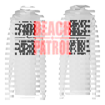 ビーチパトロール サーフ レスキュー ライフガード 長袖Tシャツ - Kawaiitshirt