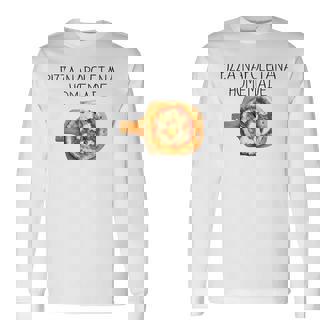 ピザ ナポレターナ イタリア ピザ ナポリタン マルゲリータ 長袖Tシャツ - Kawaiitshirt