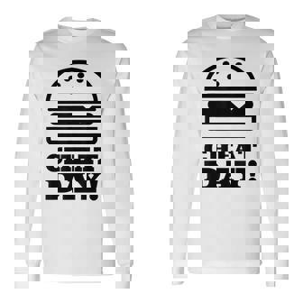 ファニージム チートデー ハンバーガー キャブ フード 長袖Tシャツ - Kawaiitshirt