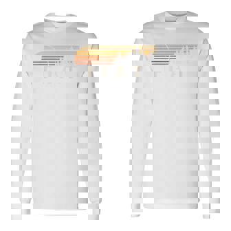 フィアット、Ks ヴィンテージ エバーグリーン サンセット 80年代 レトロ 長袖Tシャツ - Kawaiitshirt