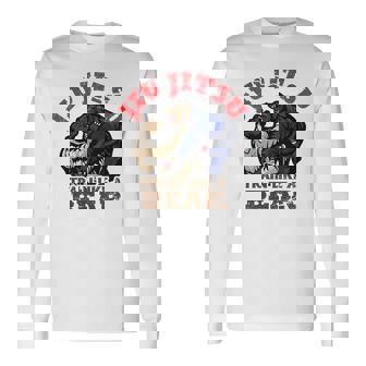 ブラジリアン柔術 Bjj クマのように訓練する 長袖tシャツ 長袖Tシャツ - Kawaiitshirt