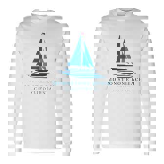 ムーンストーンビーチ カリフォルニア ヨットお土産 長袖Tシャツ - Kawaiitshirt