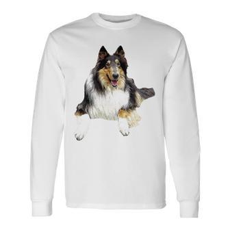 ラフ・コリー・トライ 長袖tシャツ 長袖Tシャツ - Kawaiitshirt
