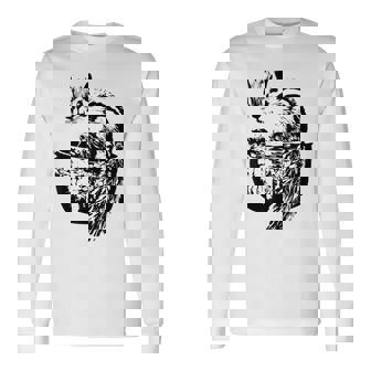 リスちゃん リス シマリス モチーフ げっ歯類 動物 カラフル デザイン 長袖Tシャツ - Kawaiitshirt